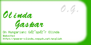 olinda gaspar business card